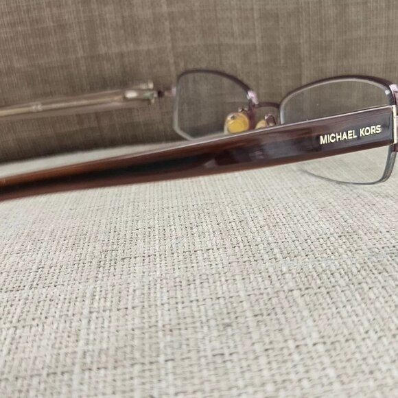 Michael Kors Women Eyeglasses Frame Half Rim Glasses Purple Tone MK312 210 Frame - Picture 5 of 12
